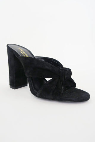 Saint Laurent Suede Sandals sz 36 - Designer Pumps at The Find Luxury Resale - Vancouver, Canada