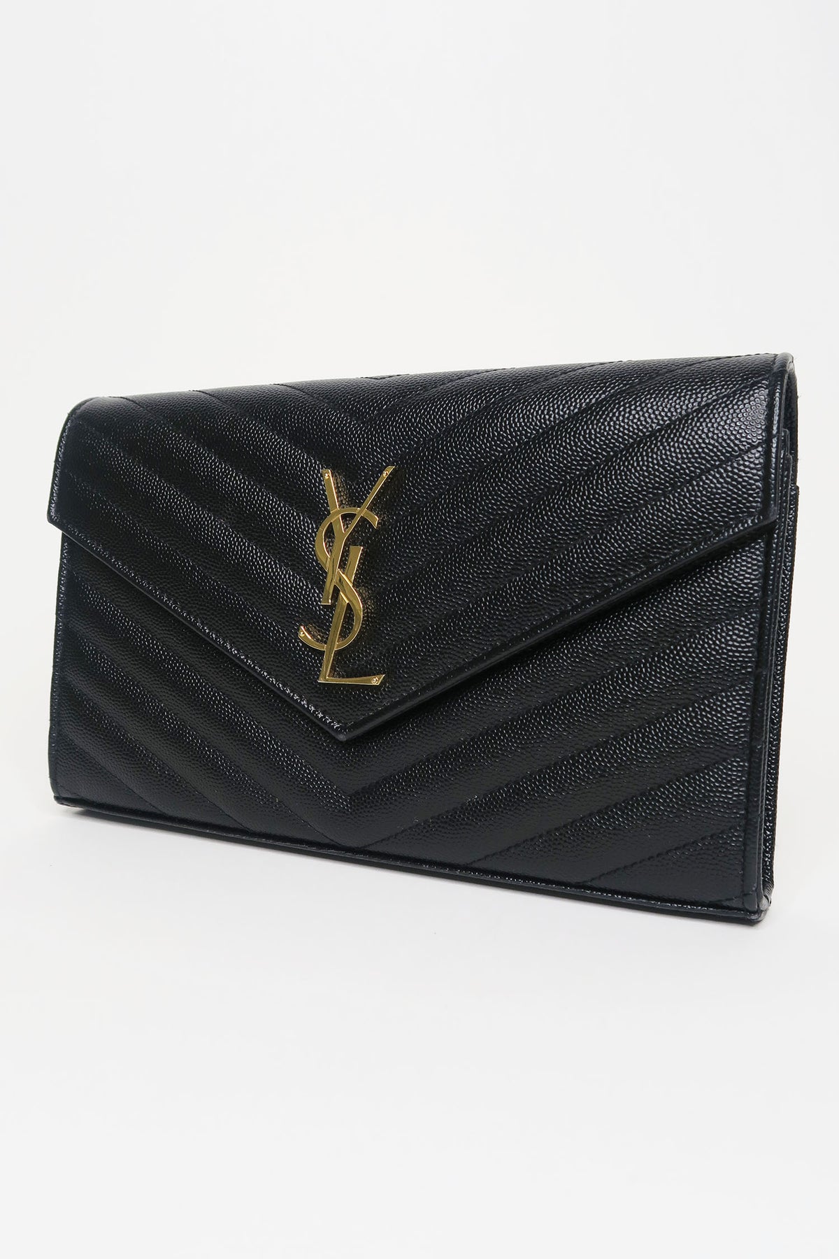 Saint Laurent Monogram Matelasse Cassandre Wallet on Chain