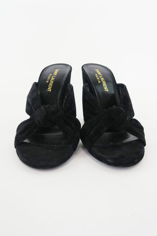 Saint Laurent Suede Sandals sz 36 - Designer Pumps at The Find Luxury Resale - Vancouver, Canada