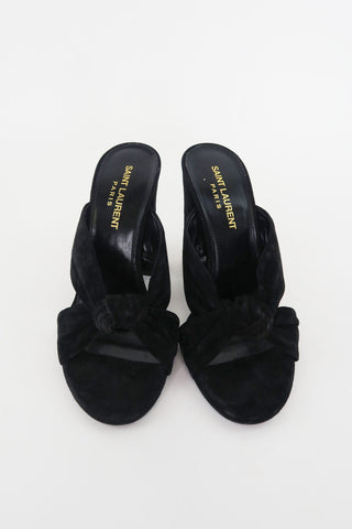 Saint Laurent Suede Sandals sz 36 - Designer Pumps at The Find Luxury Resale - Vancouver, Canada