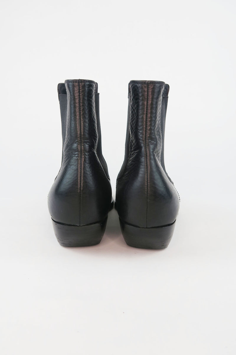 Saint Laurent Leather Ankle Boots sz 38