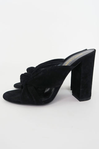 Saint Laurent Suede Sandals sz 36 - Designer Pumps at The Find Luxury Resale - Vancouver, Canada