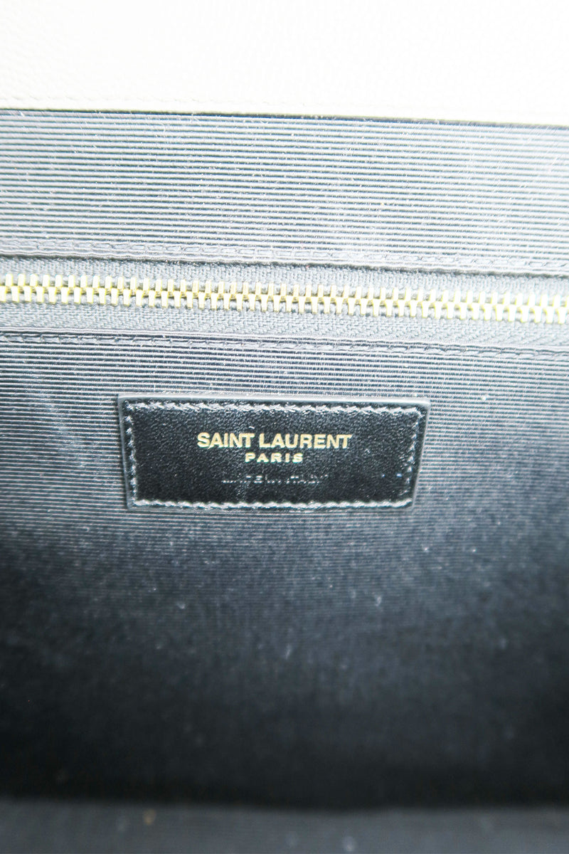 Saint Laurent Large Monogram Matelassé Envelope Bag