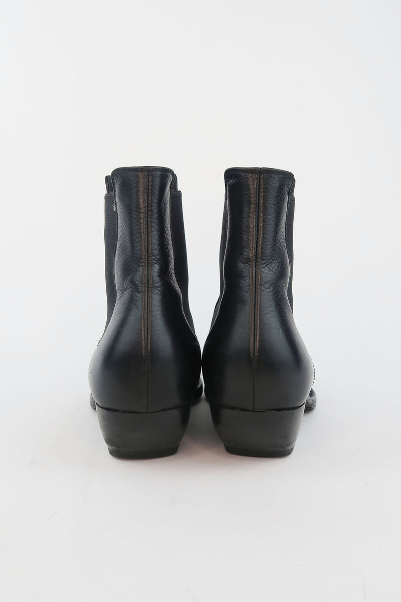 Saint Laurent Leather Ankle Boots sz 36.5